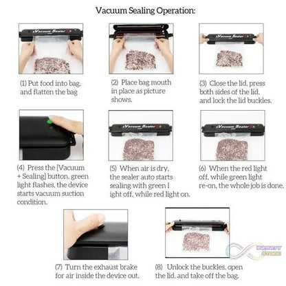 One - Touch Automatic Vacuum Sealing Machine for Dry And Moist Food - infinityexculsivestore.com