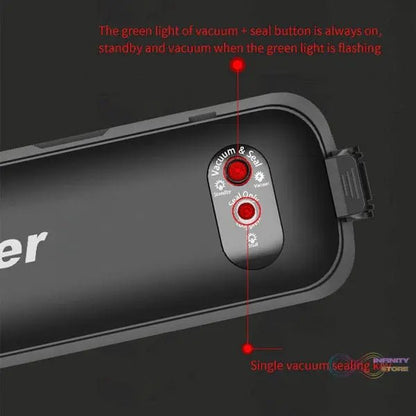 One - Touch Automatic Vacuum Sealing Machine for Dry And Moist Food - infinityexculsivestore.com