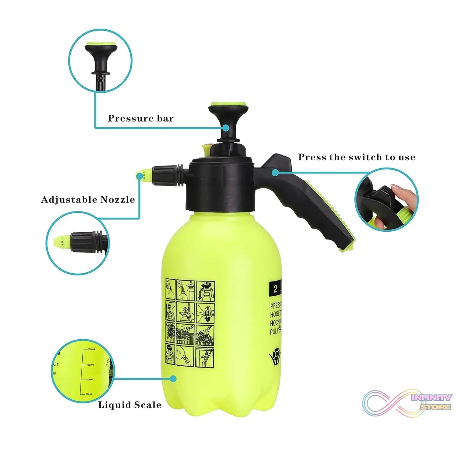 Only Watering Can Spray nozzle (Watering Can not include / only nozzle included / 1 Pc) - infinityexculsivestore.com
