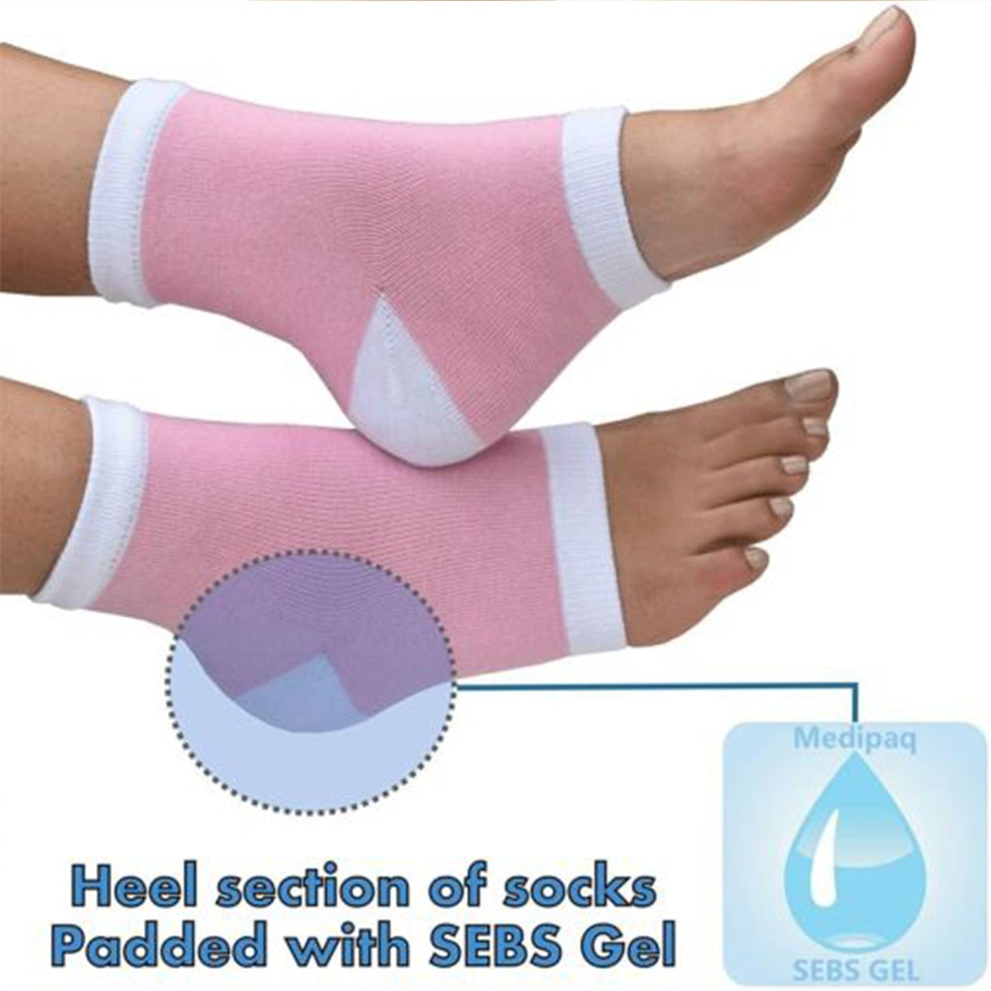 Open Toe Socks for Dry Hard Cracked Skin Moisturizing While You Sleep. - infinityexculsivestore.com