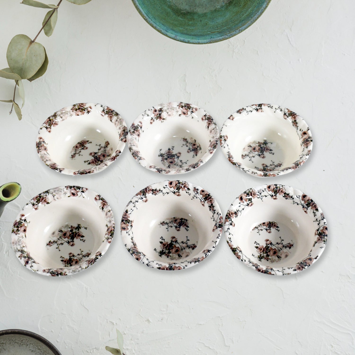 Opera High Quality Plastic Ice - Cream Bowl, Home & Kitchen Bowl for Sundae, Sweets, Snacks, Fruit, Pudding, Nuts or Dip, Serving Bowls (Set of 6 pc) - infinityexculsivestore.com