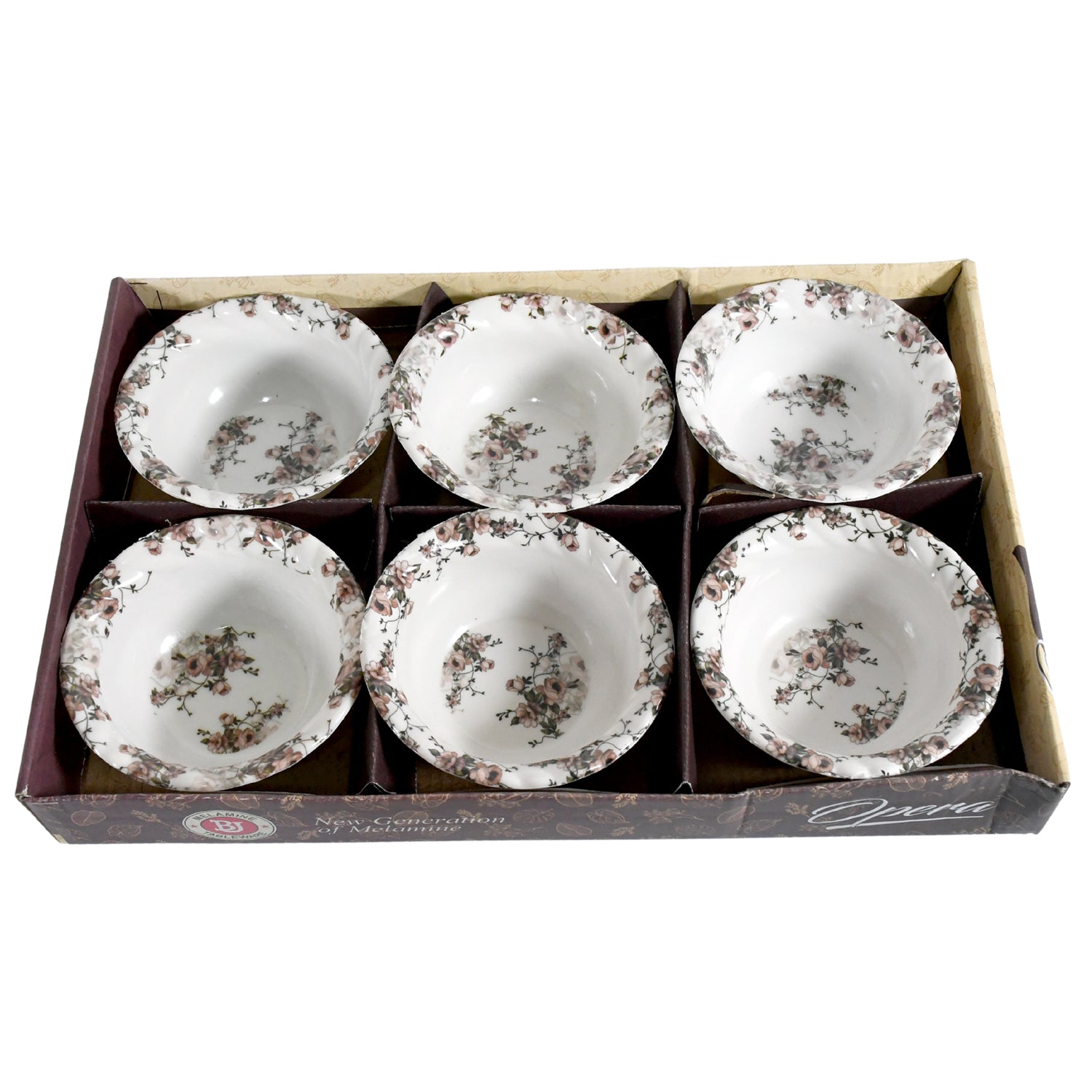 Opera High Quality Plastic Ice - Cream Bowl, Home & Kitchen Bowl for Sundae, Sweets, Snacks, Fruit, Pudding, Nuts or Dip, Serving Bowls (Set of 6 pc) - infinityexculsivestore.com