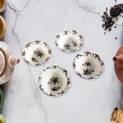 Opera High Quality Plastic Ice - Cream Bowl, Home & Kitchen Bowl for Sundae, Sweets, Snacks, Fruit, Pudding, Nuts or Dip, Serving Bowls (Set of 6 pc) - infinityexculsivestore.com