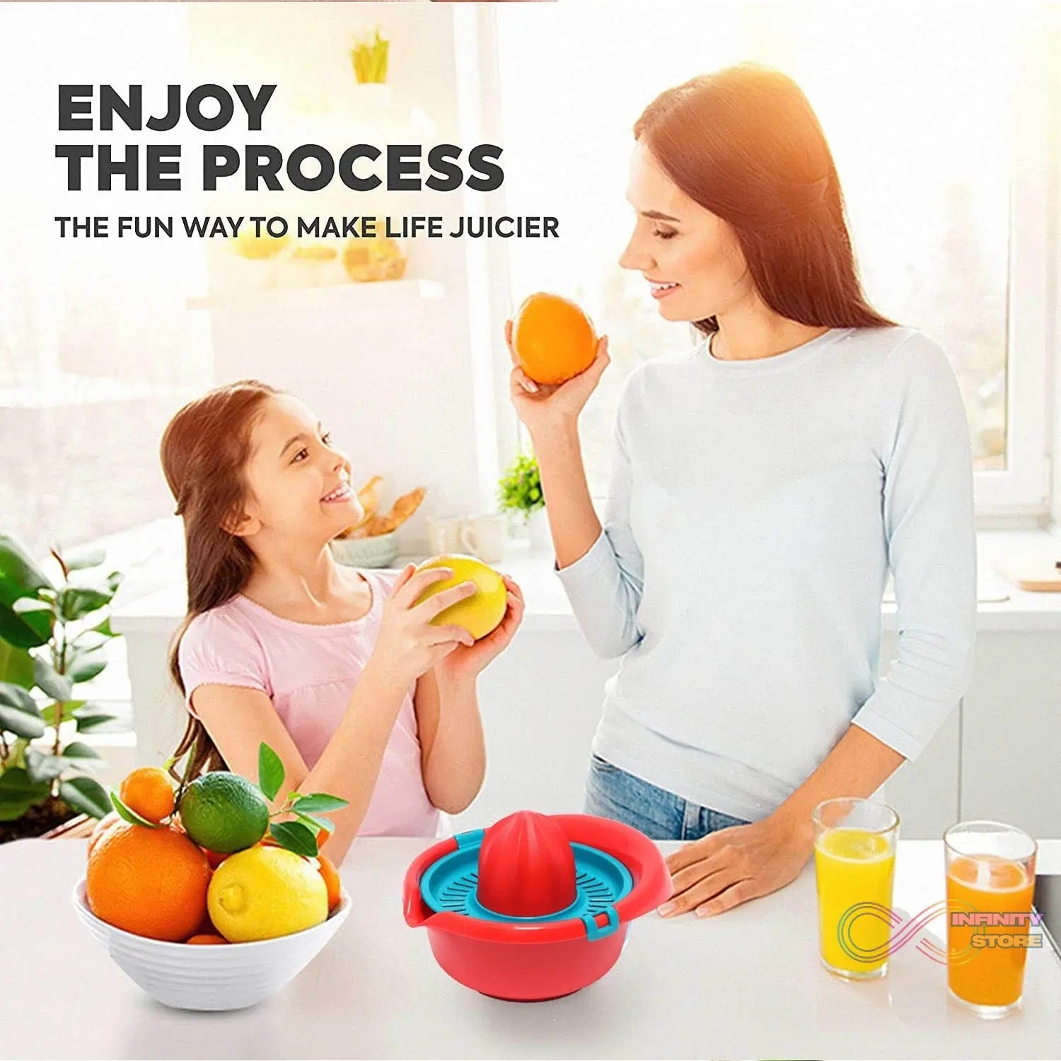 Orange Juicer Machine Hand Press (300 ML) - infinityexculsivestore.com