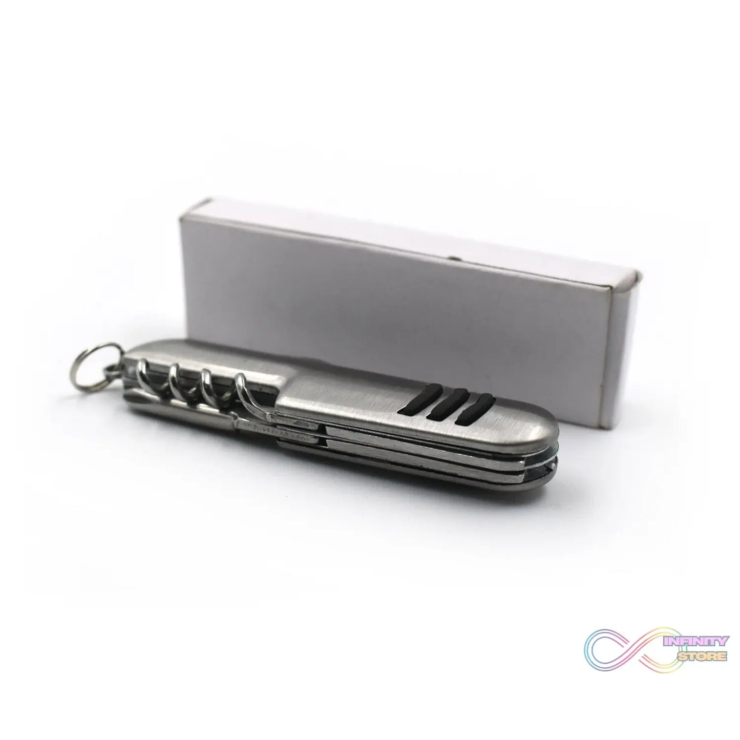 Stainless steel 5-in-1 outdoor cutlery set for picnics