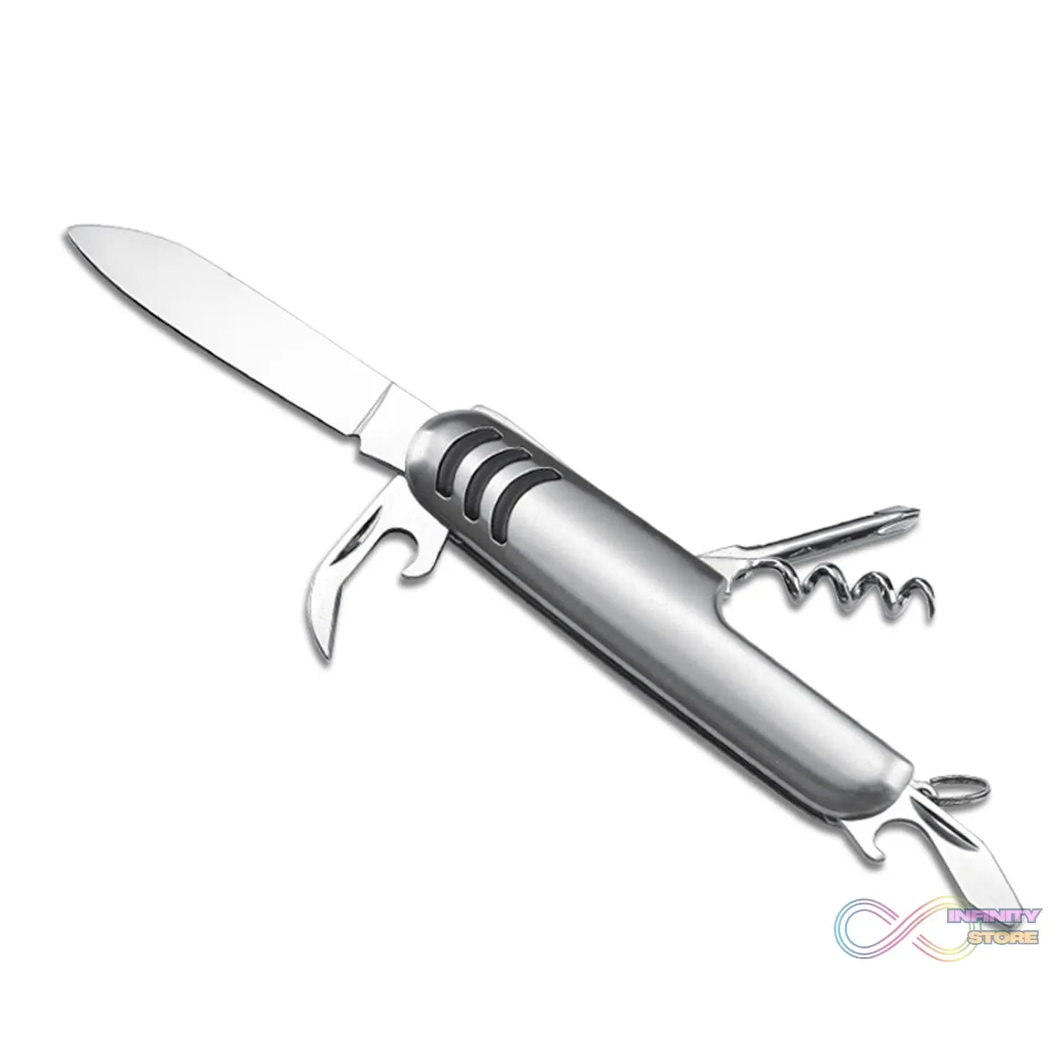 Multi-functional stainless steel picnic cutlery set