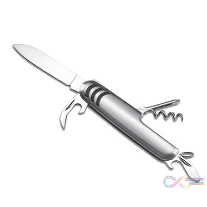 Multi-functional stainless steel picnic cutlery set