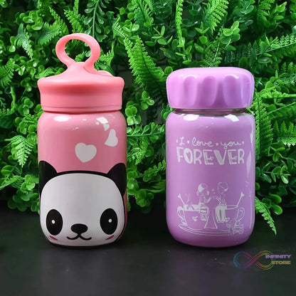 Outdoor Sport Glass Water Bottle (340 ML / 1 Pc / Mix Design) - infinityexculsivestore.com