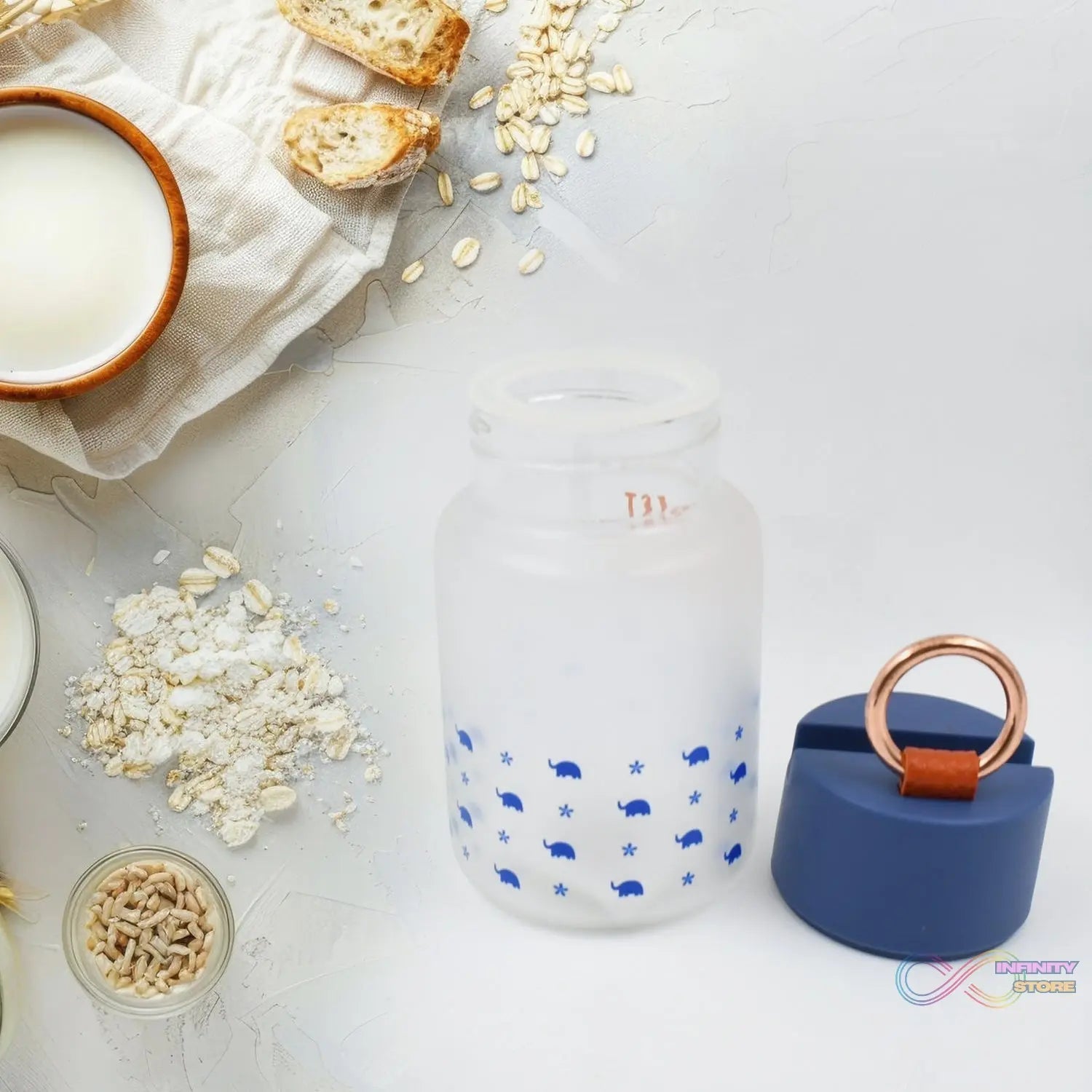 Outdoor Sport Glass water bottle (300 ML Approx / Mix Color / Design) - infinityexculsivestore.com