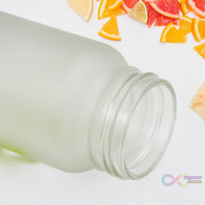 Outdoor Sport Glass water bottle (450 ML Approx / Mix Color / Design) - infinityexculsivestore.com