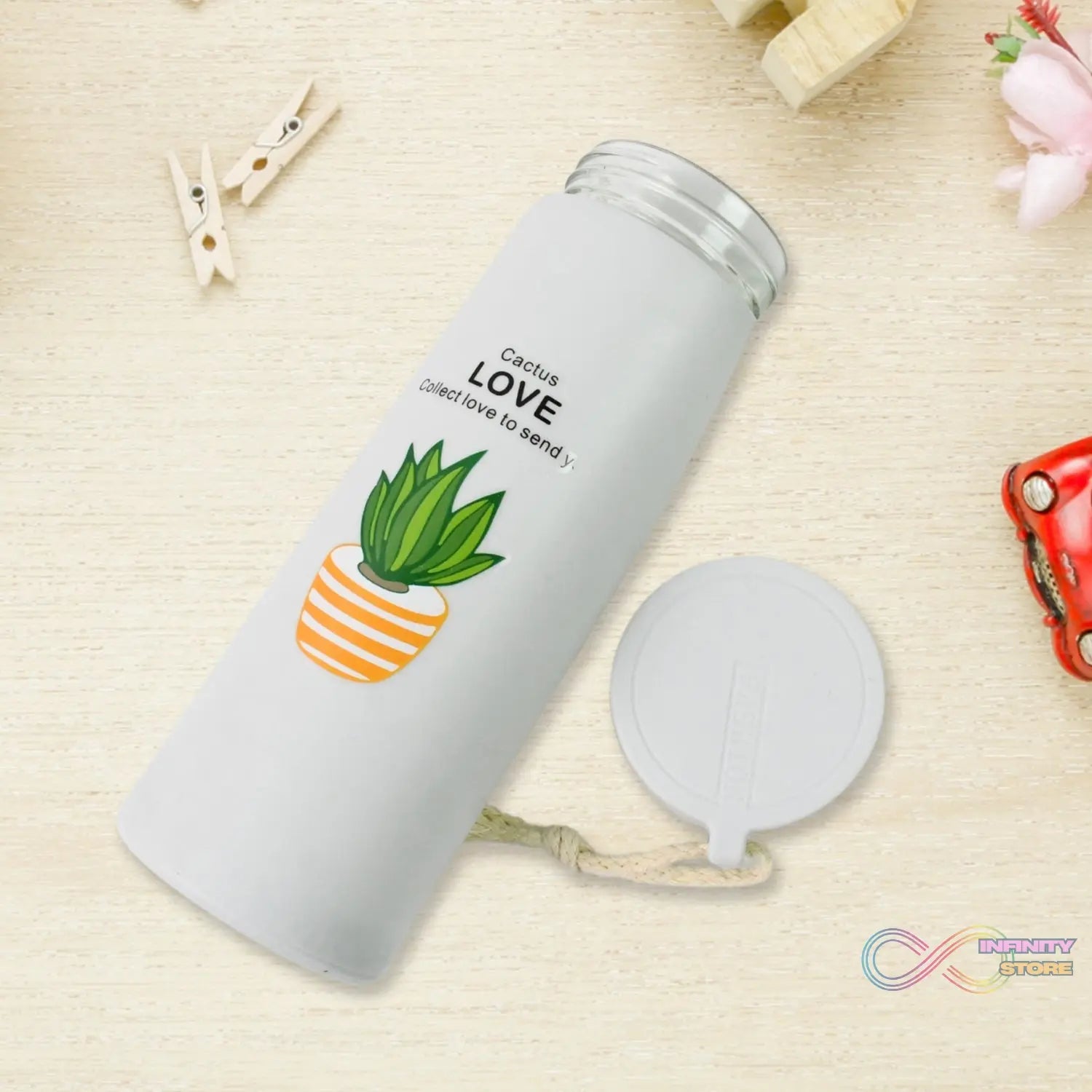 Outdoor sport Glass water bottle leakproof (450 ML) - infinityexculsivestore.com