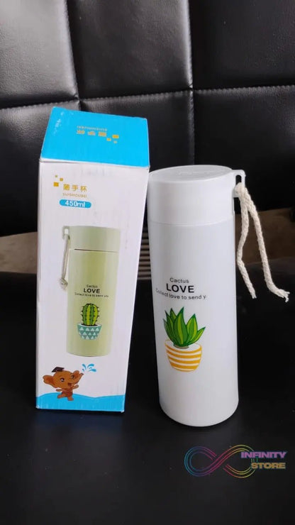 Outdoor sport Glass water bottle leakproof (450 ML) - infinityexculsivestore.com