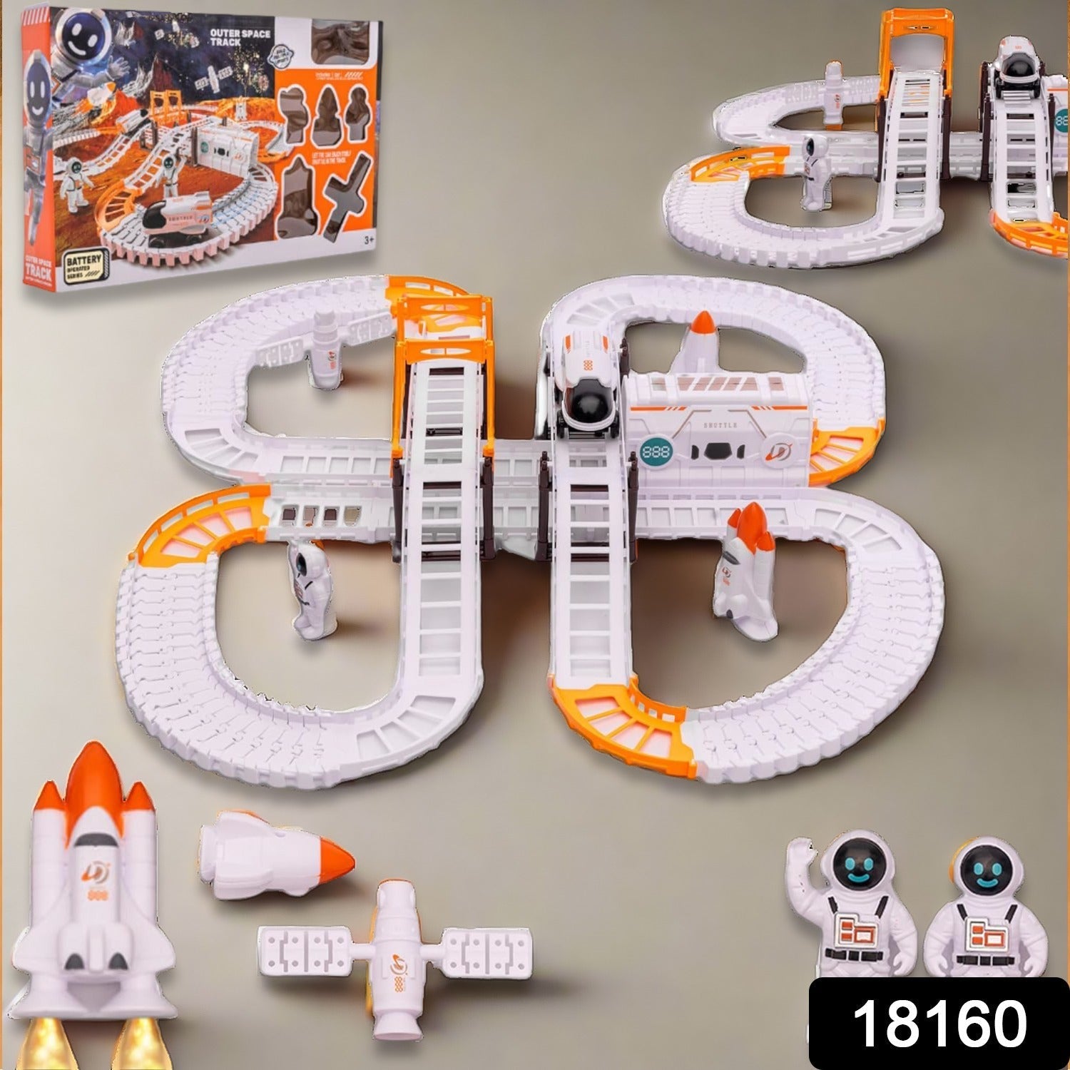 Outer Space Race Track Set for Kids Toys (1 Set) - infinityexculsivestore.com