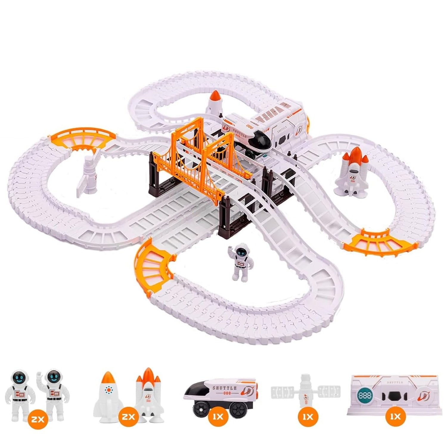 Outer Space Race Track Set for Kids Toys (1 Set) - infinityexculsivestore.com