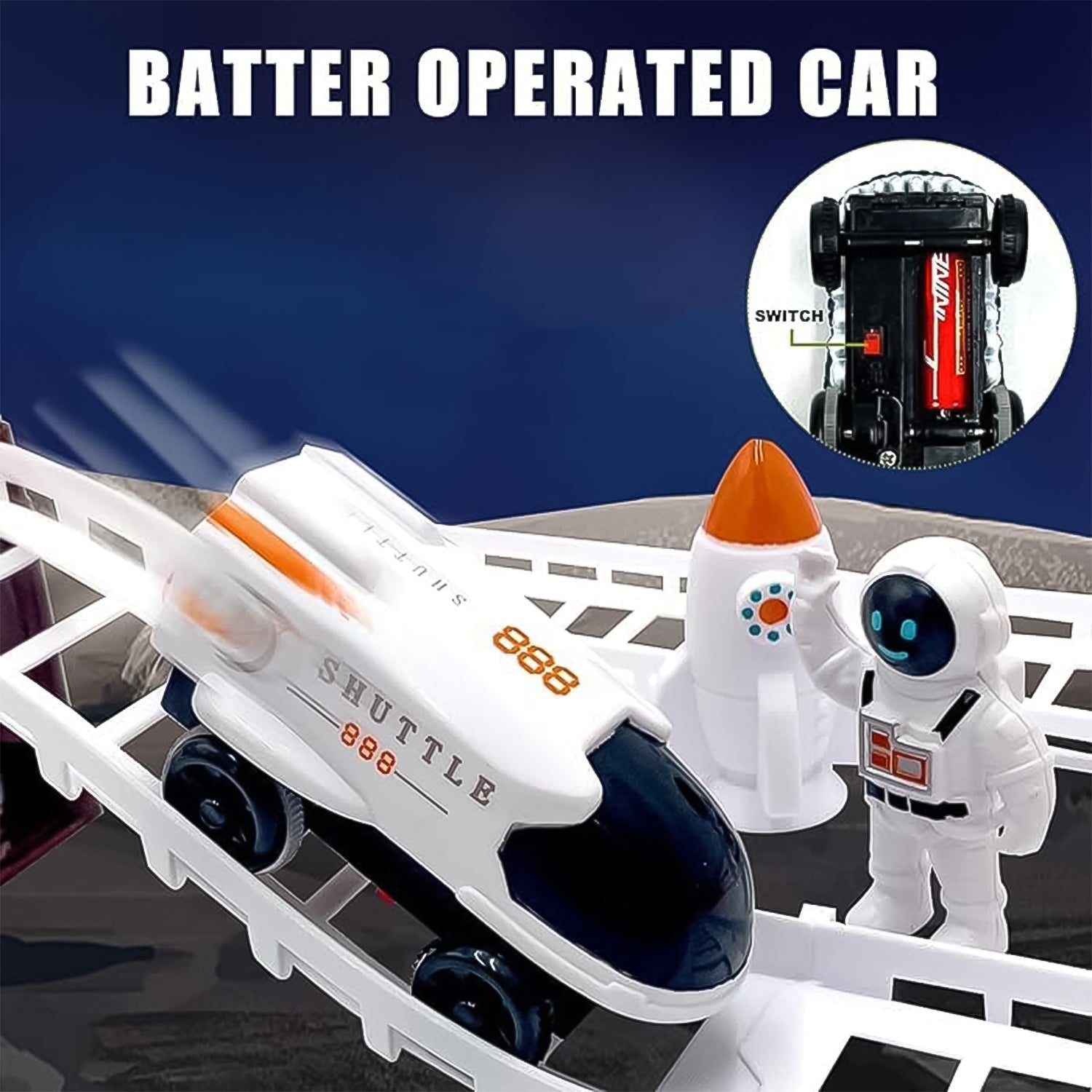 Outer Space Race Track Set for Kids Toys (1 Set) - infinityexculsivestore.com