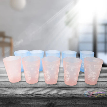 PLASTIC LIGHTWEIGHT GLASS REUSABLE DRINKING GLASS DISHWASHER SAFE BEVERAGE GLASSES FOR KITCHEN WATER GLASSES (10 Pc Set) - infinityexculsivestore.com