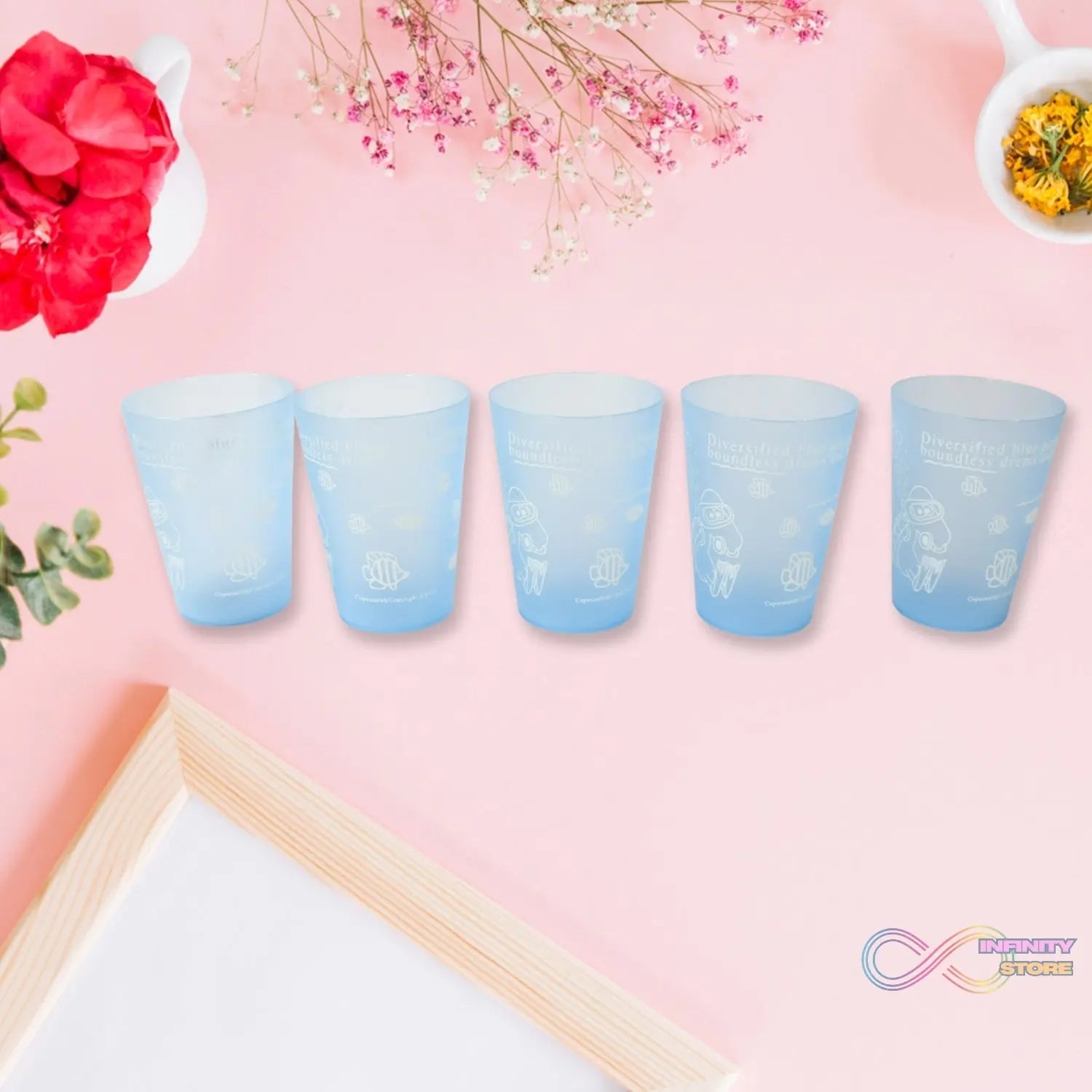 PLASTIC LIGHTWEIGHT GLASS REUSABLE DRINKING GLASS DISHWASHER SAFE BEVERAGE GLASSES FOR KITCHEN WATER GLASSES (10 Pc Set) - infinityexculsivestore.com