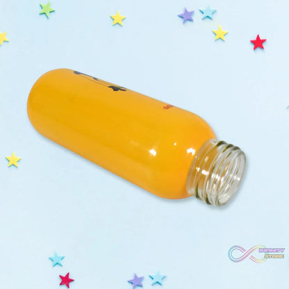 PORTABLE GLASS WATER BOTTLE, CREATIVE GLASS BOTTLE WITH GLASS WATER ( Mix Design) - infinityexculsivestore.com