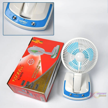 PORTABLE LED LIGHT WITH MINI FAN - YJ 5570 (Battery Not Include) - infinityexculsivestore.com