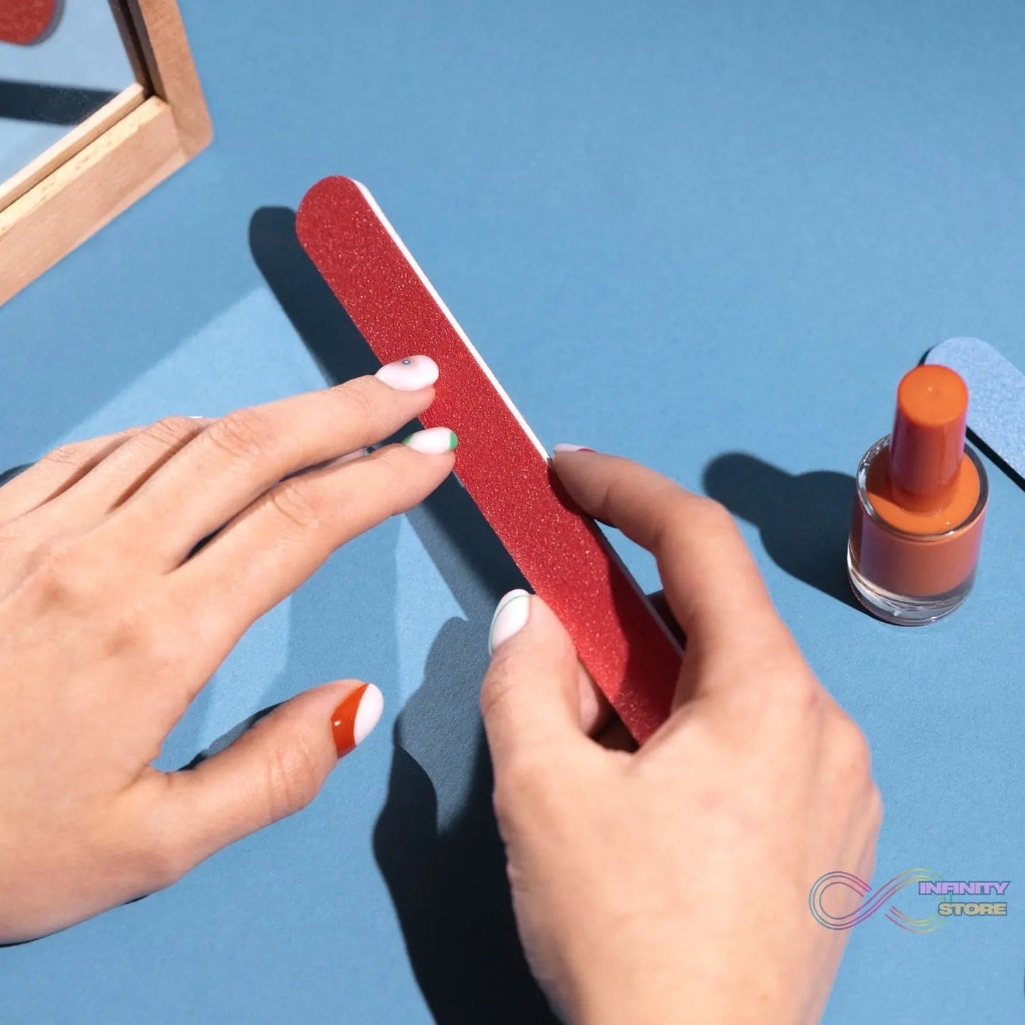 PROFESSIONAL NAIL FILER DOUBLE SIDED FOR NAIL SHAPER NAIL FILE ( 1 PCS ) - infinityexculsivestore.com