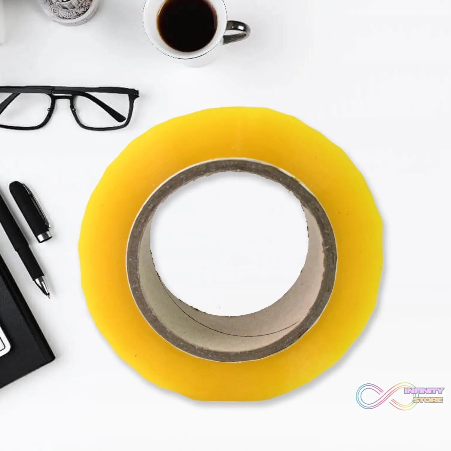 Packaging Tape 50 Meter Heavy Duty Tape for Packaging, 45mmx50m Approx (Pack of 1 Pcs) - infinityexculsivestore.com