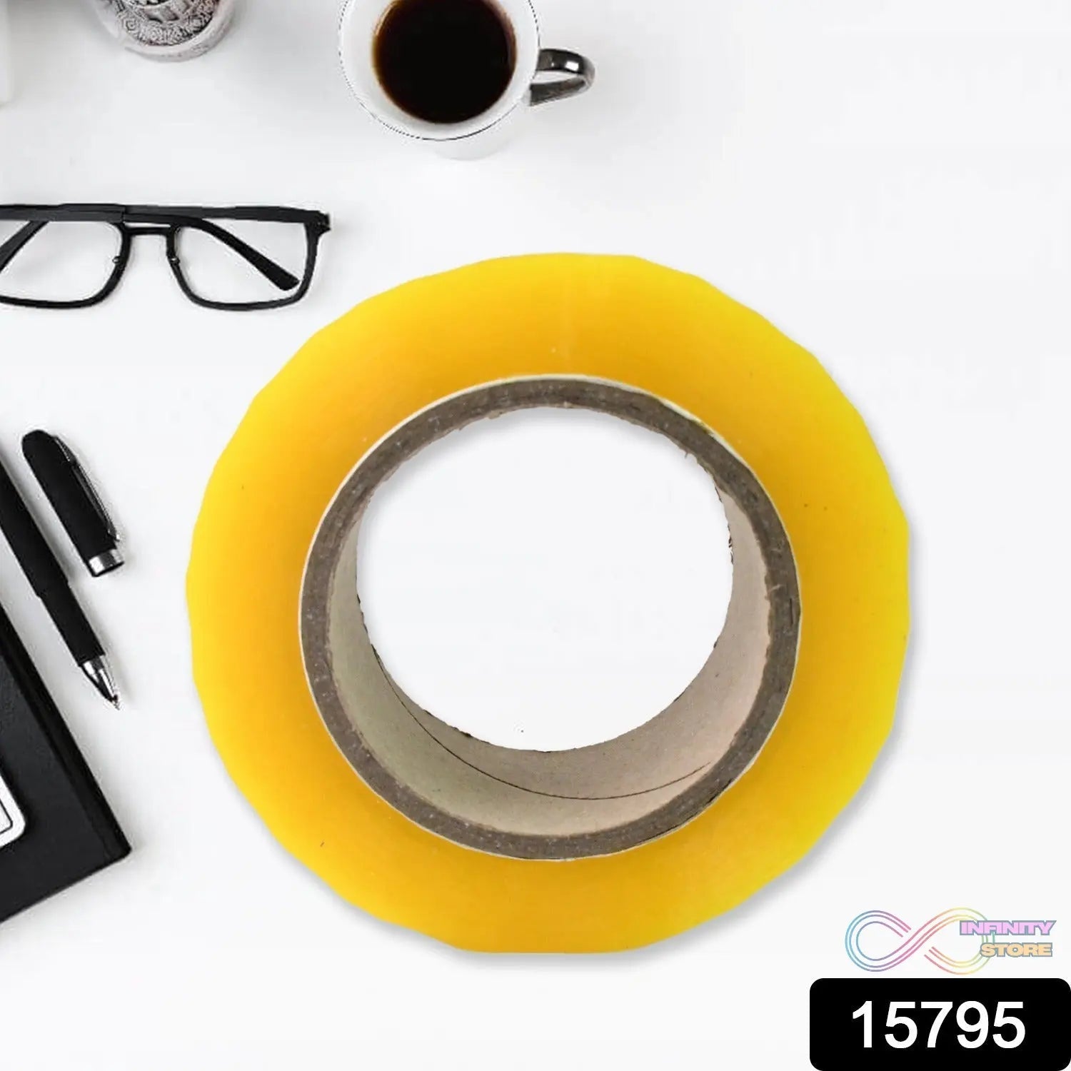 Packaging Tape 50 Meter Heavy Duty Tape for Packaging, 45mmx50m Approx (Pack of 1 Pcs) - infinityexculsivestore.com