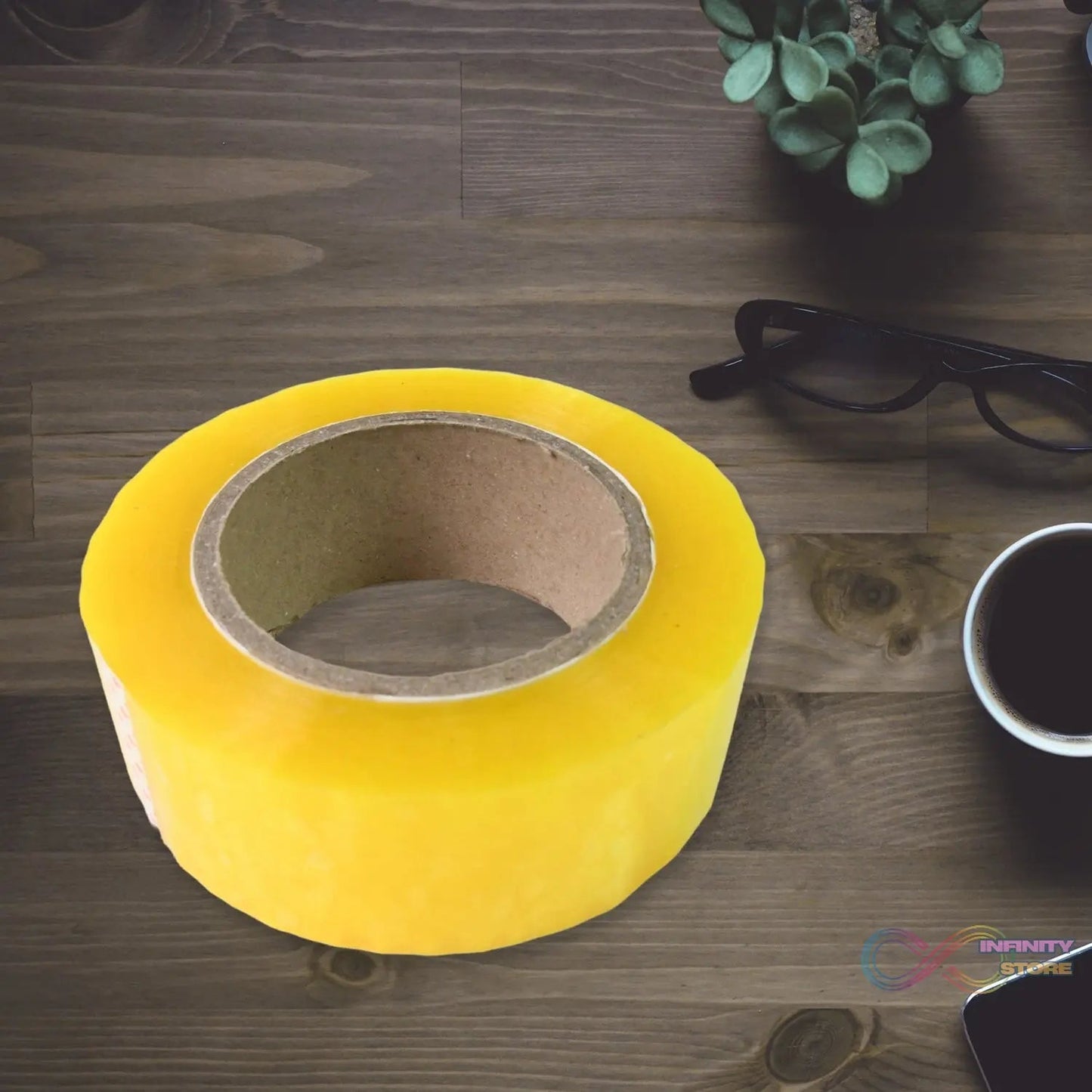 Packaging Tape 50 Meter Heavy Duty Tape for Packaging, 45mmx50m Approx (Pack of 1 Pcs) - infinityexculsivestore.com