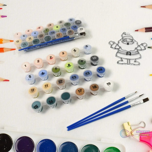 Paint by Number Kits 2 Set 19 Number Color, 6 paint brushes (2 Set) - infinityexculsivestore.com