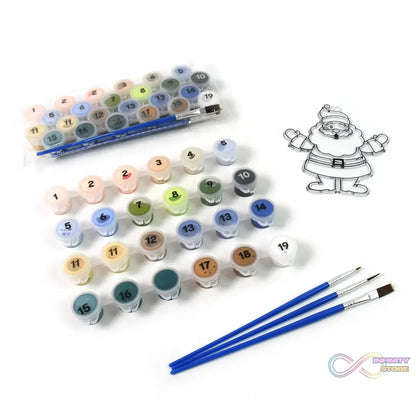 Paint by Number Kits 2 Set 19 Number Color, 6 paint brushes (2 Set) - infinityexculsivestore.com