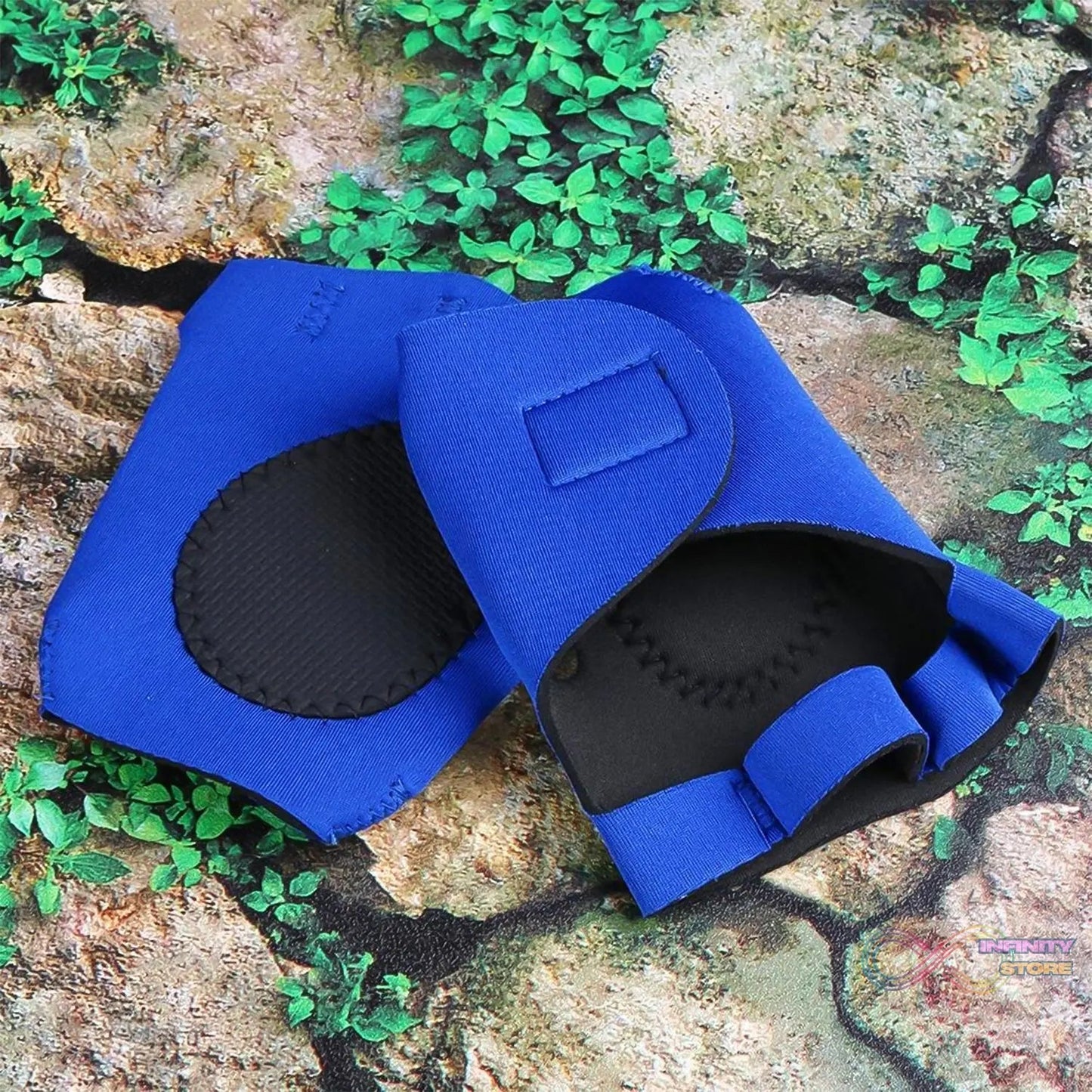 Palm Support Gloves Half Finger Gym Exercise Training Gloves Outdoor (1 Pair / With Color Box) - infinityexculsivestore.com