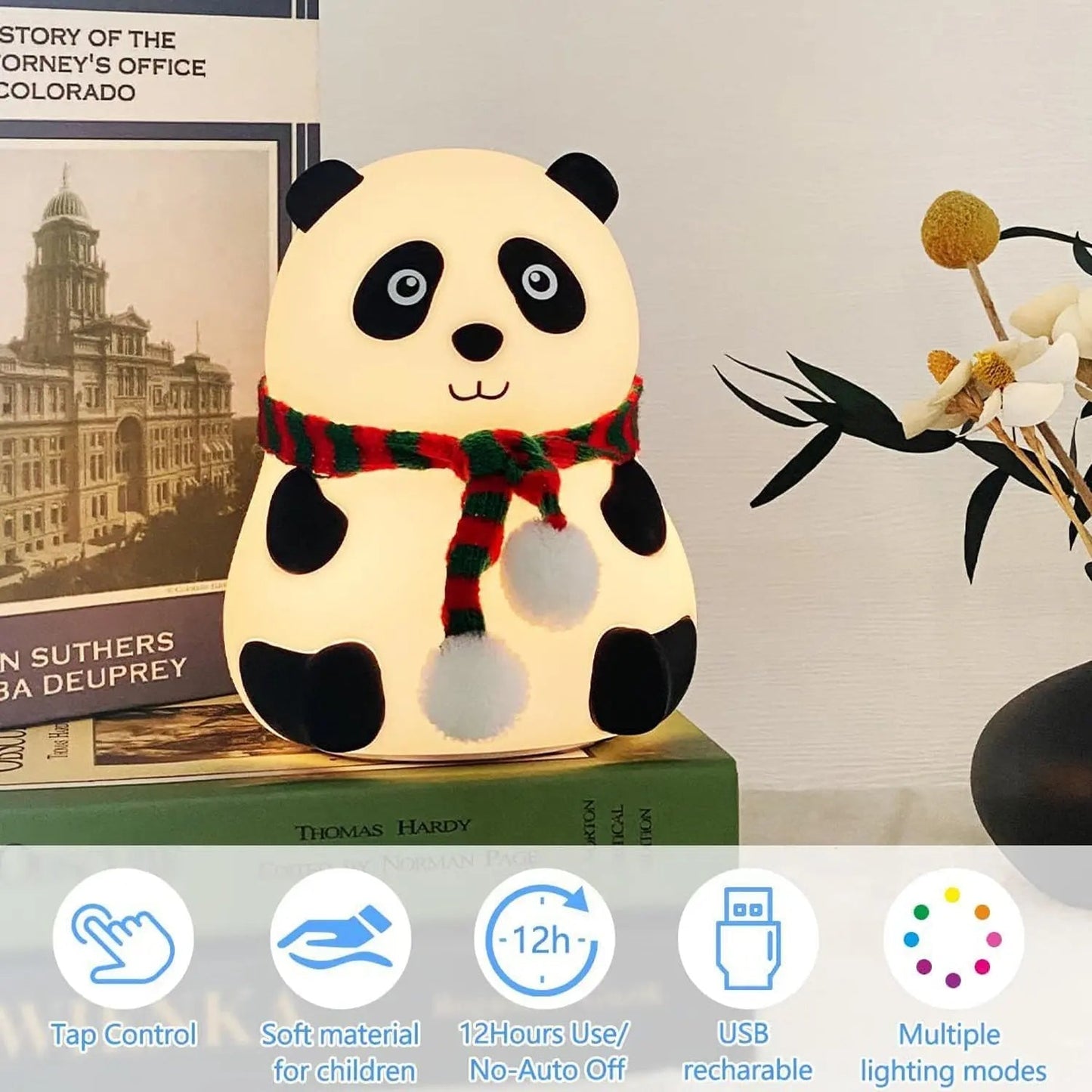 Panda 7 - Color LED Silicone Touch Lamp (1 Pc) - infinityexculsivestore.com
