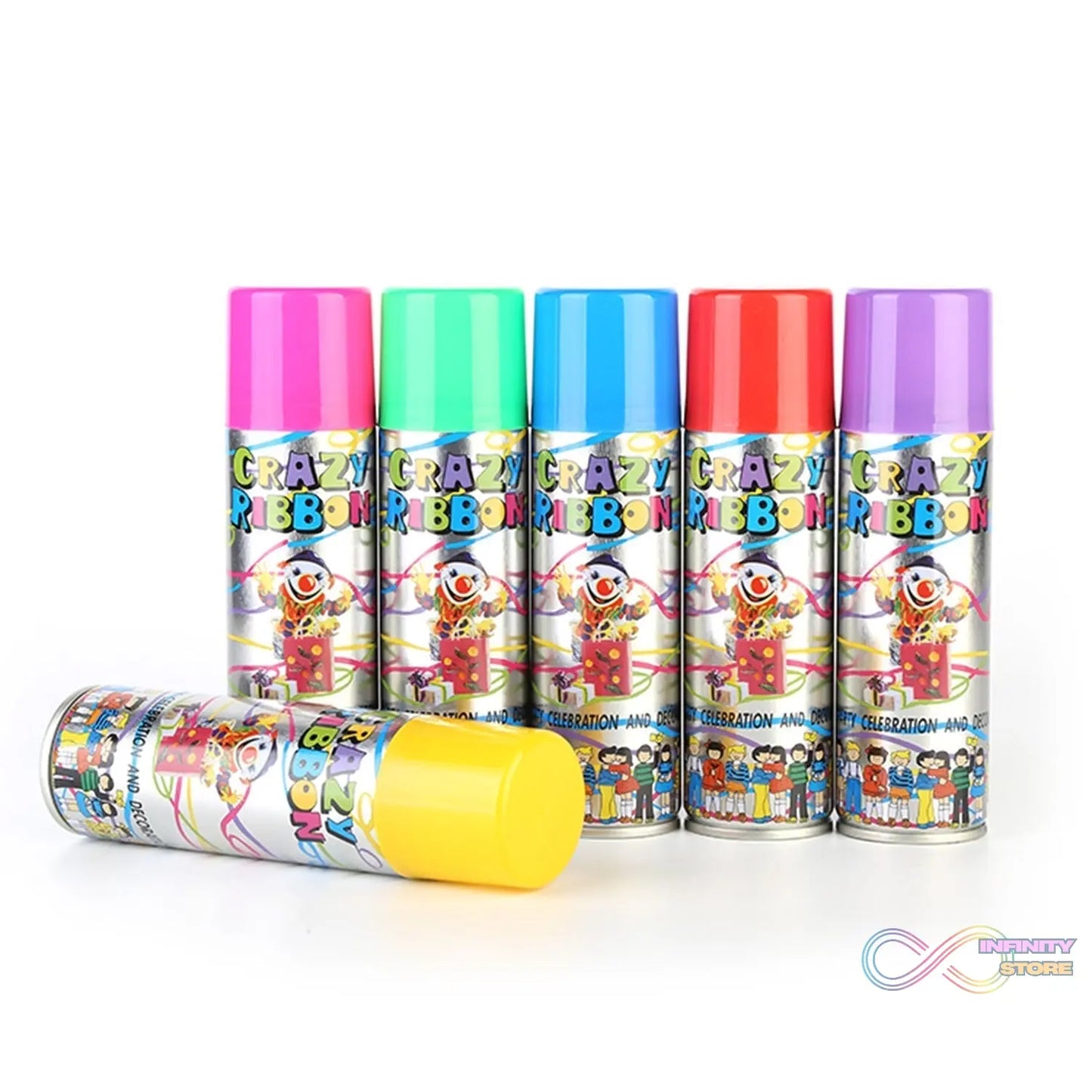 Party ribbon spray for lively and festive events and get-togethers