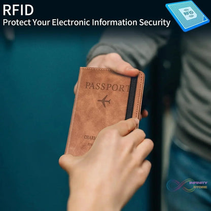 Passport Holder Cover PU Leather Travel Wallet case (1 Pc / 15×11 Cm) - infinityexculsivestore.com