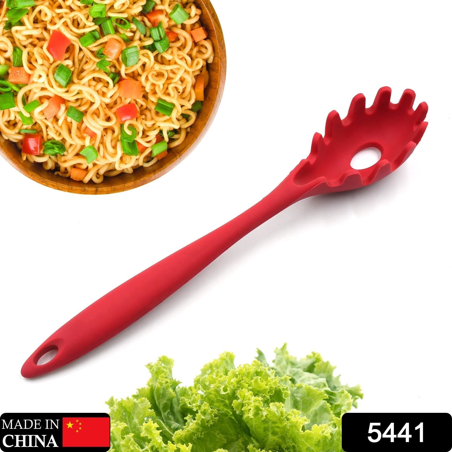 Pasta Fork Silicone Cookware Spaghetti Strainer Server Spoon no Hurt The Pot High Temperature Resistant Nonslip. - infinityexculsivestore.com