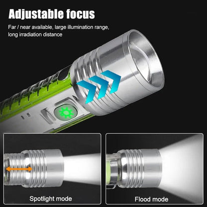 Pattern Flashlight USB Flashlight Rechargeable LED Torch Light (1 Pc) - infinityexculsivestore.com