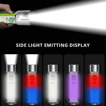 Pattern Flashlight USB Flashlight Rechargeable LED Torch Light (1 Pc) - infinityexculsivestore.com