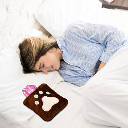 Paw Print Small Hot Water Bag with Cover for Pain Relief - infinityexculsivestore.com