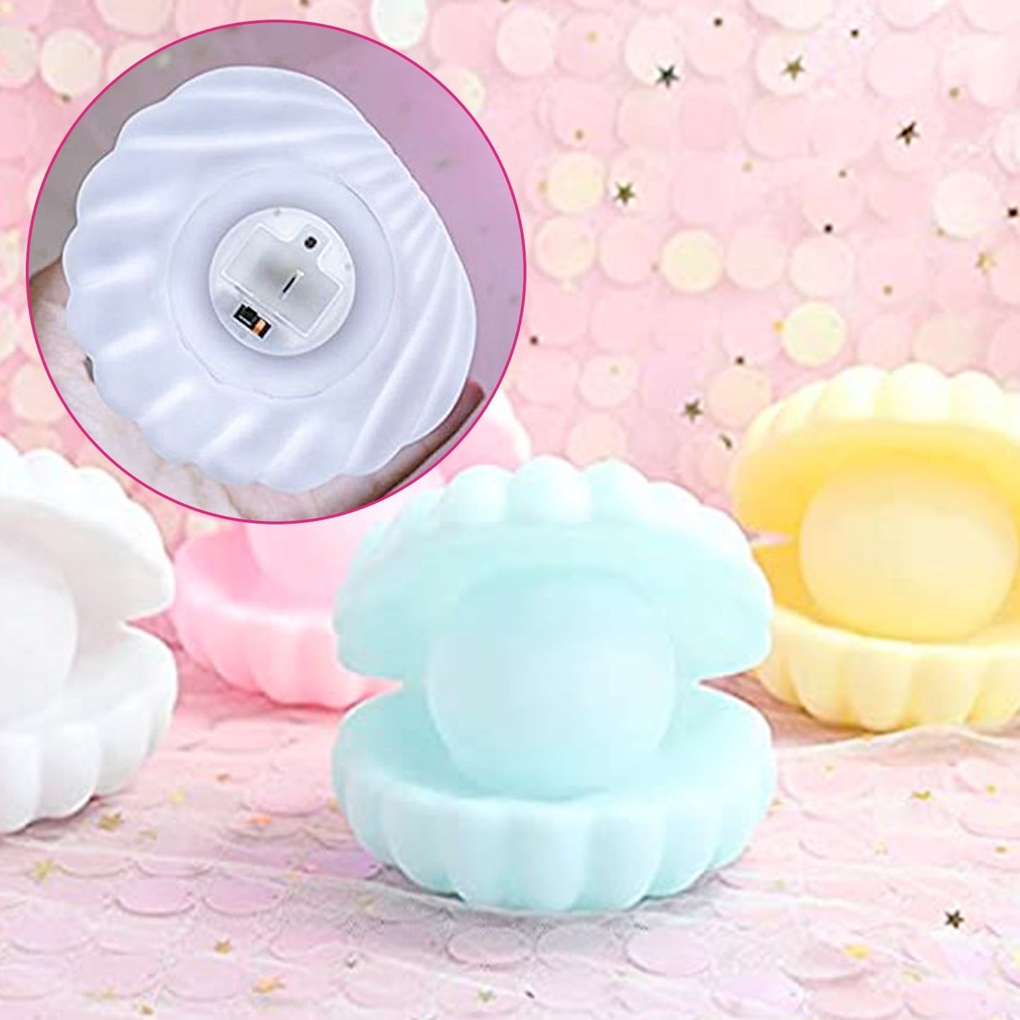 Pearl Shell Night Lamp Decorate Desk Lights For Bedroom & Home - infinityexculsivestore.com