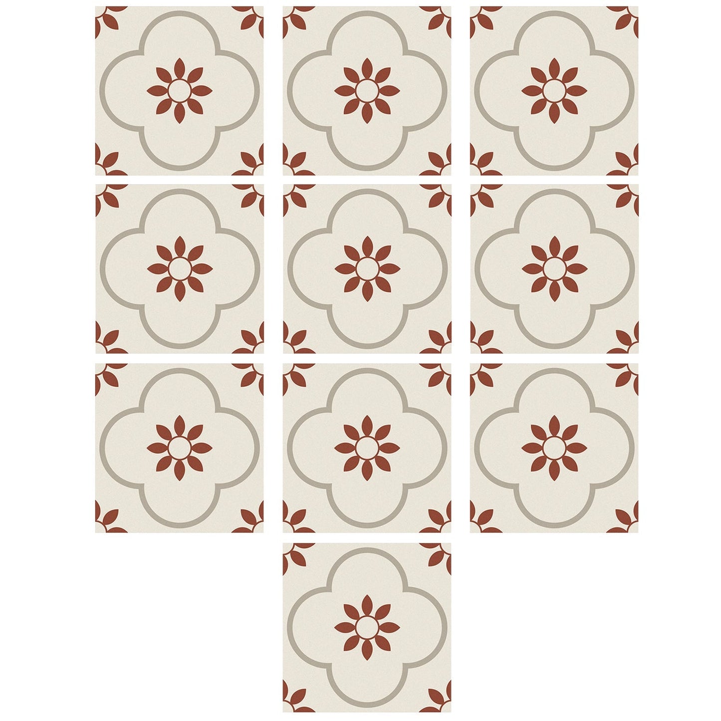 Peel and Stick Floor Tiles Kitchen / Bathroom Backsplash Sticker Detachable Waterproof DIY Tile Stickers for Wall Decoration Tiles Home Decoration (8x8 Inch / 10 Pcs Set) - infinityexculsivestore.com