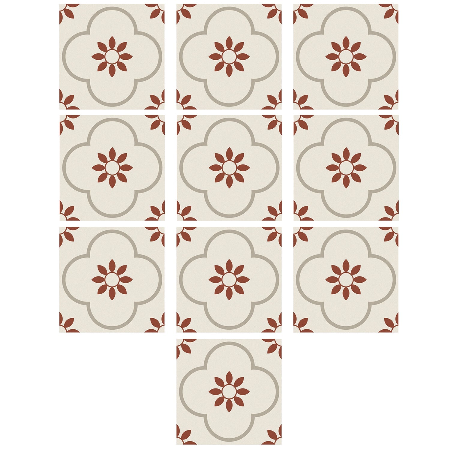 Peel and Stick Floor Tiles Kitchen / Bathroom Backsplash Sticker Detachable Waterproof DIY Tile Stickers for Wall Decoration Tiles Home Decoration (8x8 Inch / 10 Pcs Set) - infinityexculsivestore.com