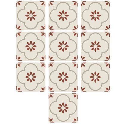 Peel and Stick Floor Tiles Kitchen / Bathroom Backsplash Sticker Detachable Waterproof DIY Tile Stickers for Wall Decoration Tiles Home Decoration (8x8 Inch / 10 Pcs Set) - infinityexculsivestore.com