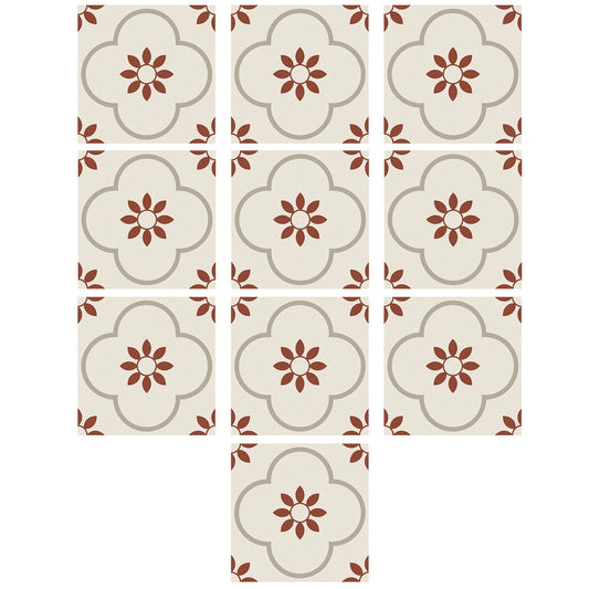 Peel and Stick Floor Tiles Kitchen / Bathroom Backsplash Sticker Detachable Waterproof DIY Tile Stickers for Wall Decoration Tiles Home Decoration (8x8 Inch / 10 Pcs Set) - infinityexculsivestore.com