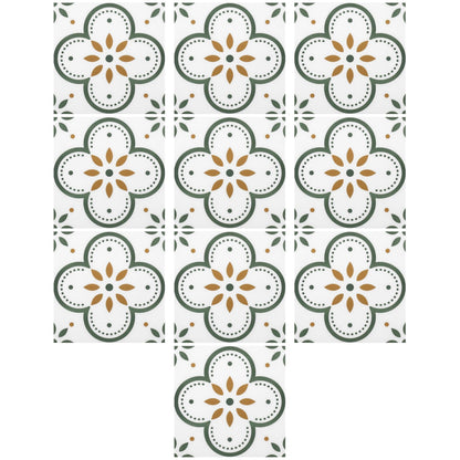 Peel and Stick Floor Tiles Kitchen / Bathroom Backsplash Sticker Detachable Waterproof DIY Tile Stickers for Wall Decoration Tiles Home Decoration (8x8 Inch / 10 Pcs Set) - infinityexculsivestore.com