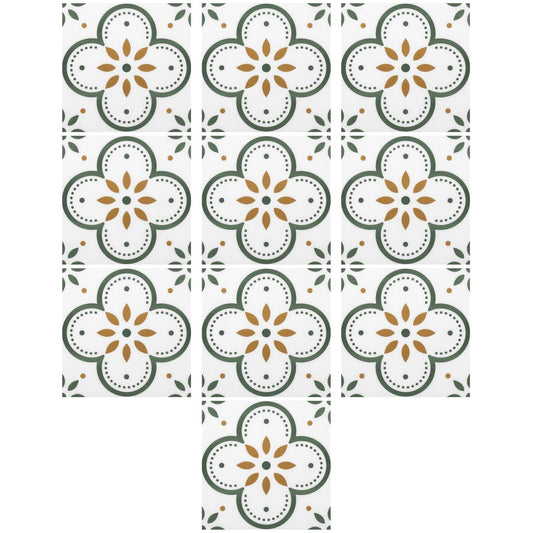 Peel and Stick Floor Tiles Kitchen / Bathroom Backsplash Sticker Detachable Waterproof DIY Tile Stickers for Wall Decoration Tiles Home Decoration (8x8 Inch / 10 Pcs Set) - infinityexculsivestore.com