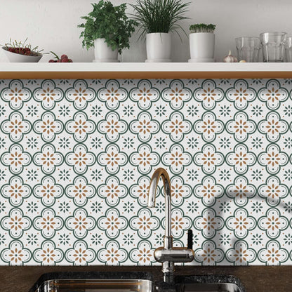 Peel and Stick Floor Tiles Kitchen / Bathroom Backsplash Sticker Detachable Waterproof DIY Tile Stickers for Wall Decoration Tiles Home Decoration (8x8 Inch / 10 Pcs Set) - infinityexculsivestore.com