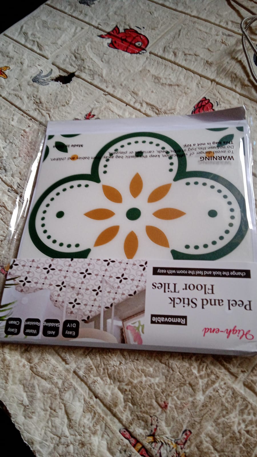 Peel and Stick Floor Tiles Kitchen / Bathroom Backsplash Sticker Detachable Waterproof DIY Tile Stickers for Wall Decoration Tiles Home Decoration (8x8 Inch / 10 Pcs Set) - infinityexculsivestore.com