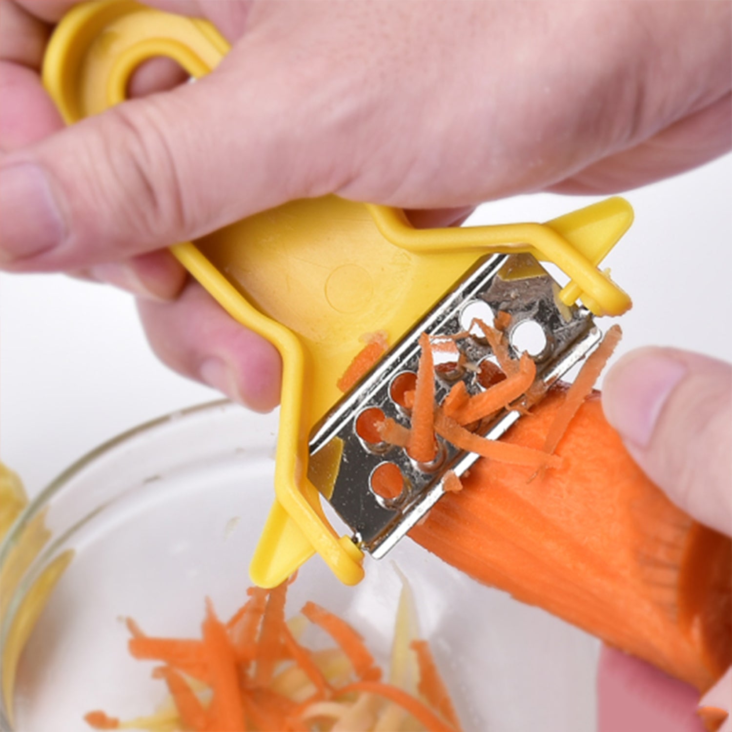 Peeler Slicers Shredders for Fruits and Vegetables, Cutter, Grater Kitchen Helper, Potato Fruits Peeler, Stainless Steel Sharp Blade with Non - Slip Handle (3 Pcs Set) - infinityexculsivestore.com