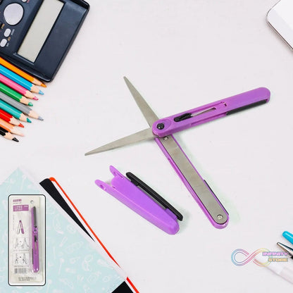 Pen Cut Compact Scissors in Pen Format, Pen - Style Portable Travel Scissors (1 Pc) - infinityexculsivestore.com