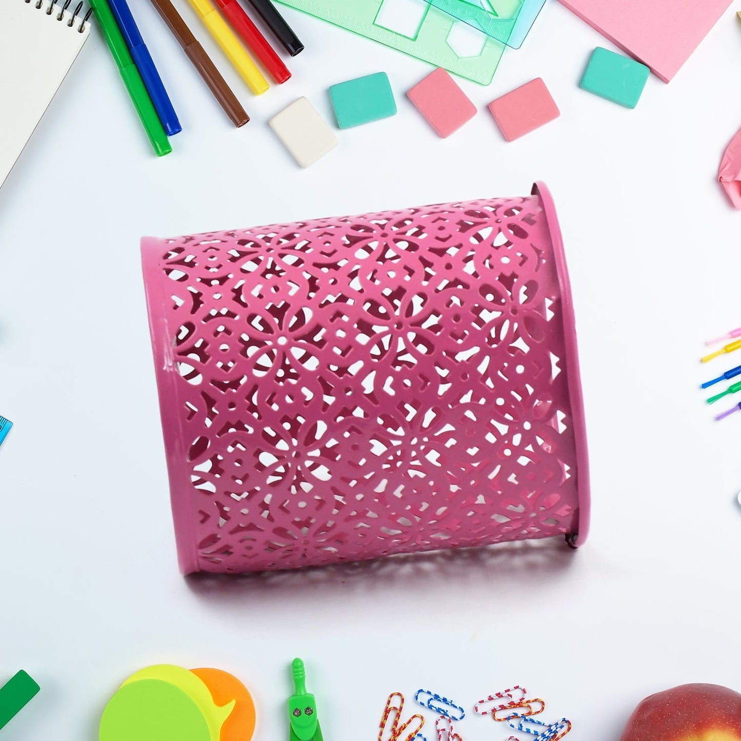 Pen Holder Office Desk Metal Mesh Pen Stand (1 Pc) - infinityexculsivestore.com