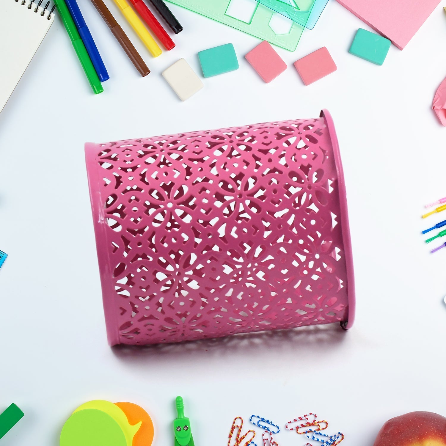 Pen Holder Office Desk Metal Mesh Pen Stand (1 Pc) - infinityexculsivestore.com